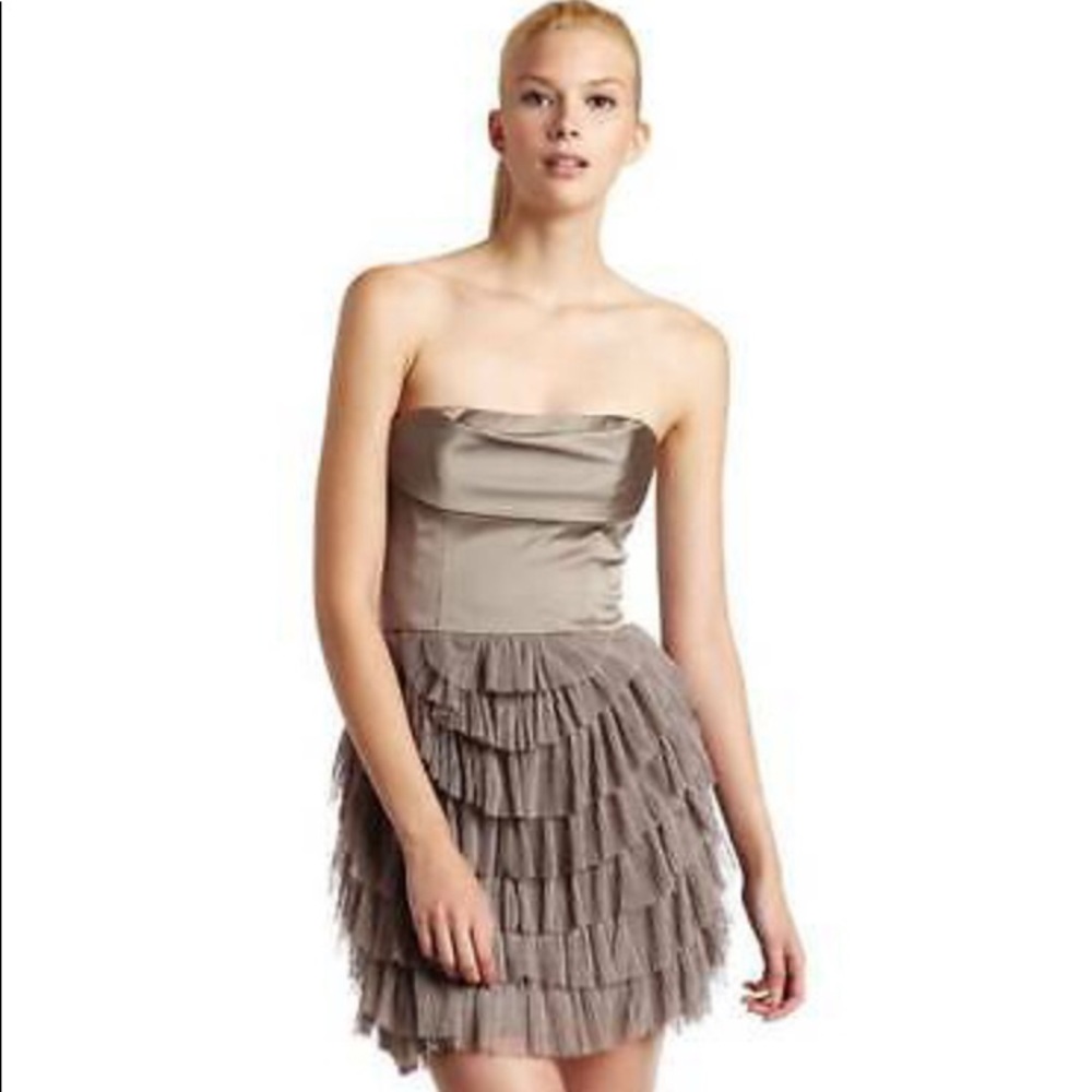 BCBG Maxazria Tiered Tulle Dress